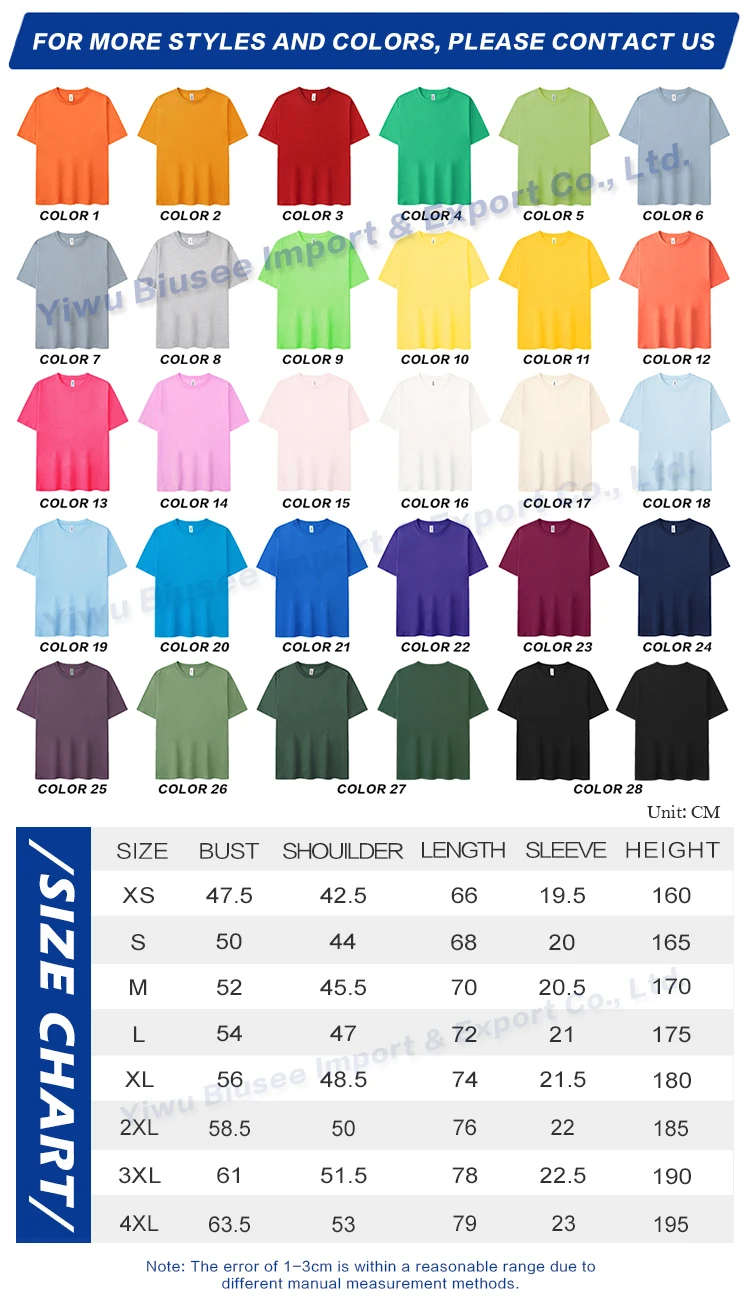 High Quality 100% Cotton Plus Size T-shirt Customize Printed Logo Men ...