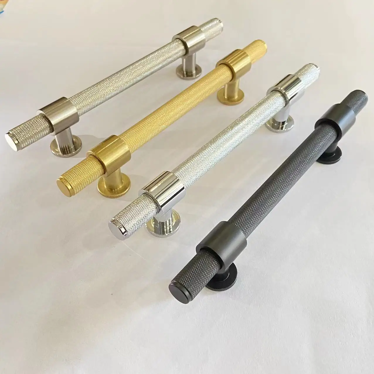 Tomu Chrome Knurled Handles For Cabinet And Drawer Aluminum Alloy ...