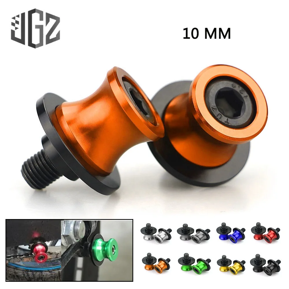 10MM Universal Motorcycle CNC Swingarm Spools Slider Stand Screws Accessories for Aprilia Yamaha Kawasaki Honda DUCATI Suzuki