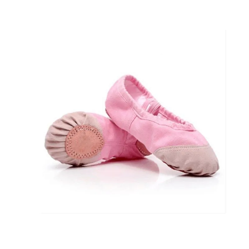 Балетная тренировочная обувь для танца живота, из мягкого хлопка, 24-41 размера