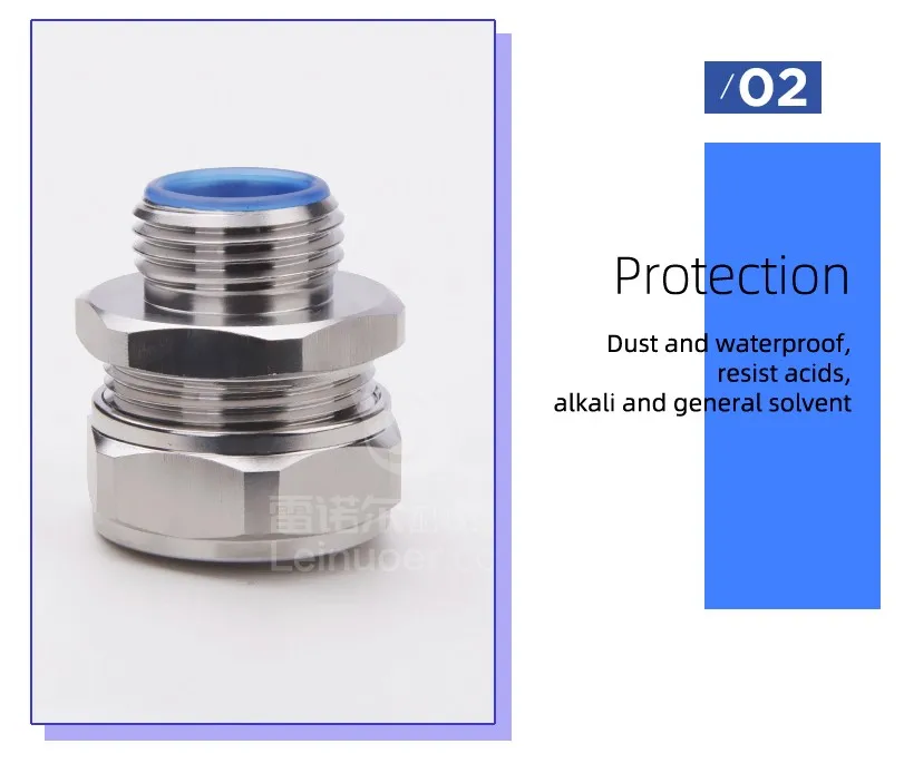 Pg7 Thread Adapter 304SS Metal Thread PG7 to PG42 Flexible Conduit Connectors