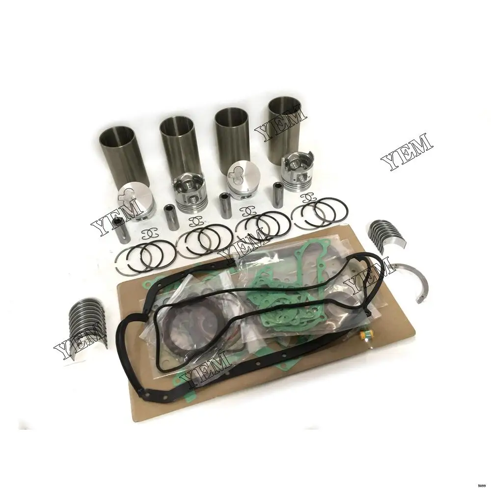New And Genuine Rebuild Kit With Cylinder Gaskets Piston Rings Liner Bearings For Isuzu 4FA1 Excavator Accessories