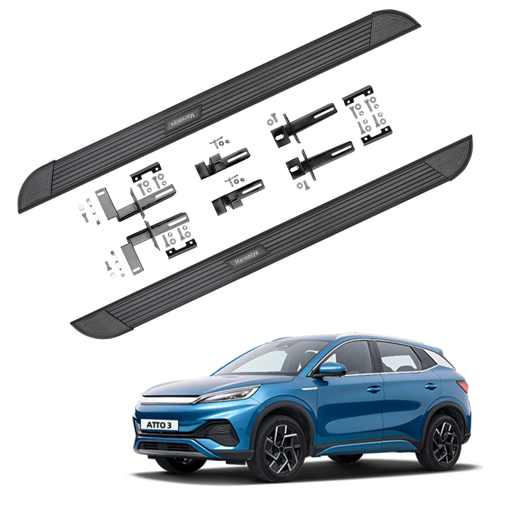 Side Step For Car Nerf Bar Step Board Foot Pedal Aluminum Alloy Running Boards For BYD ATTO 3 Yuan Plus Accessory