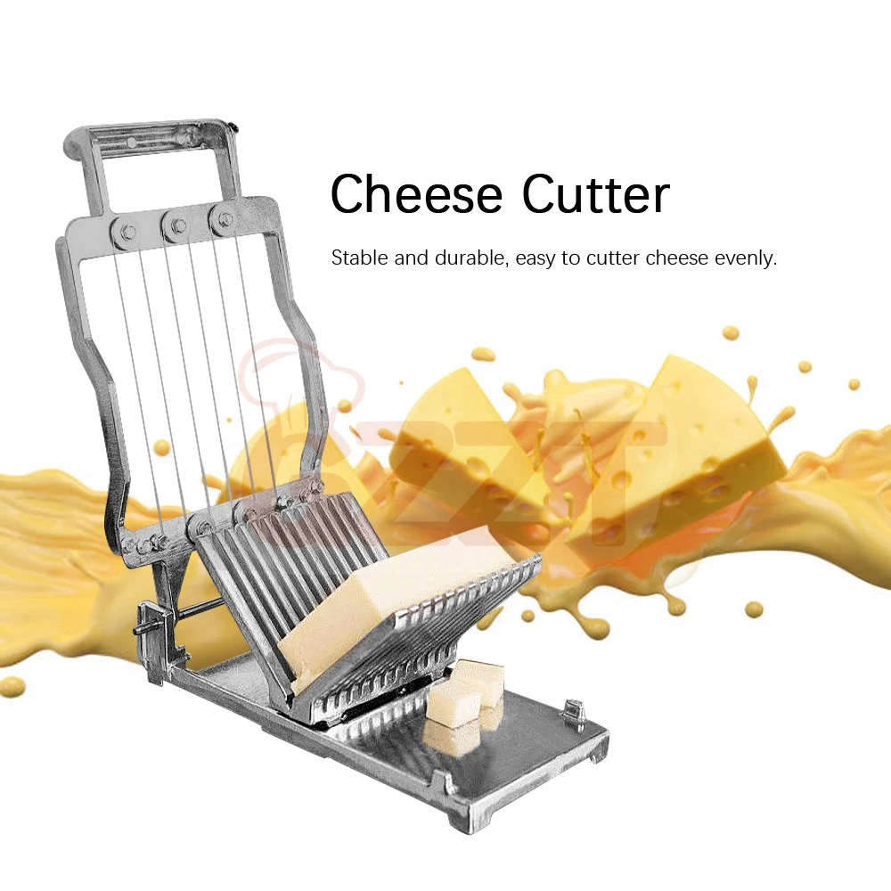 Block Cutter Cheese Bread Slicer Machine Cheese Block Wire Cutter Manual Cheese Cube Cutter Machine Slicer Wire