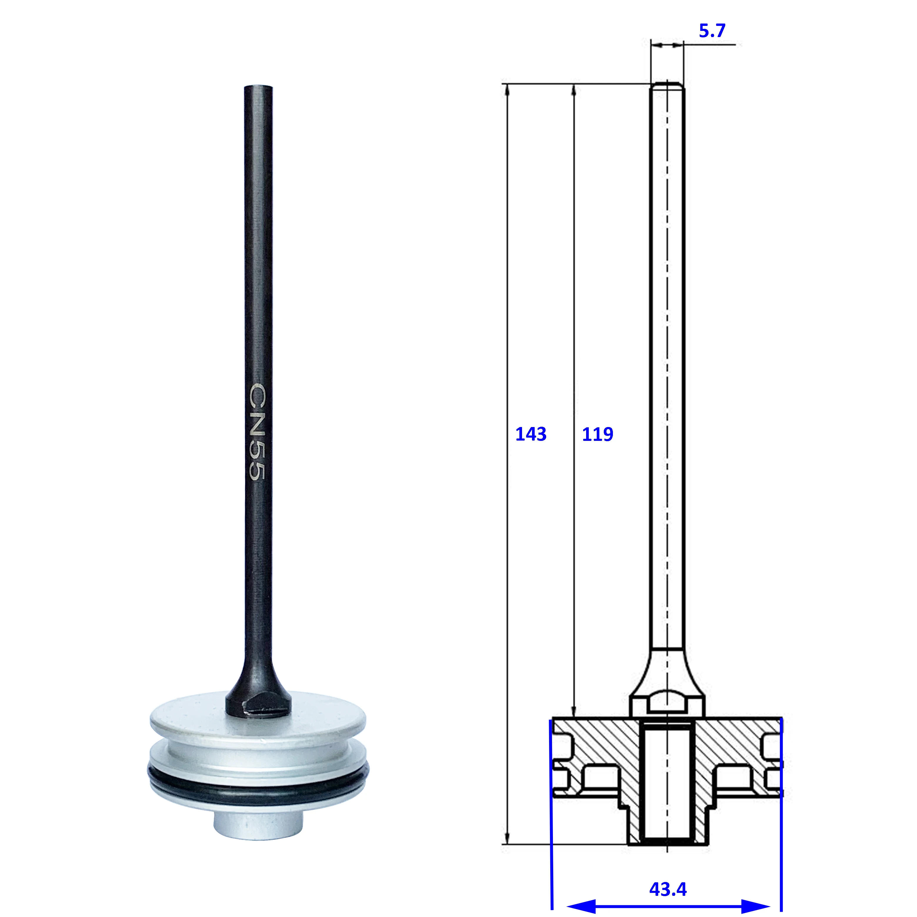 Pneumatic Coil Nailer Parts Pins CN55 - Reliable Performance