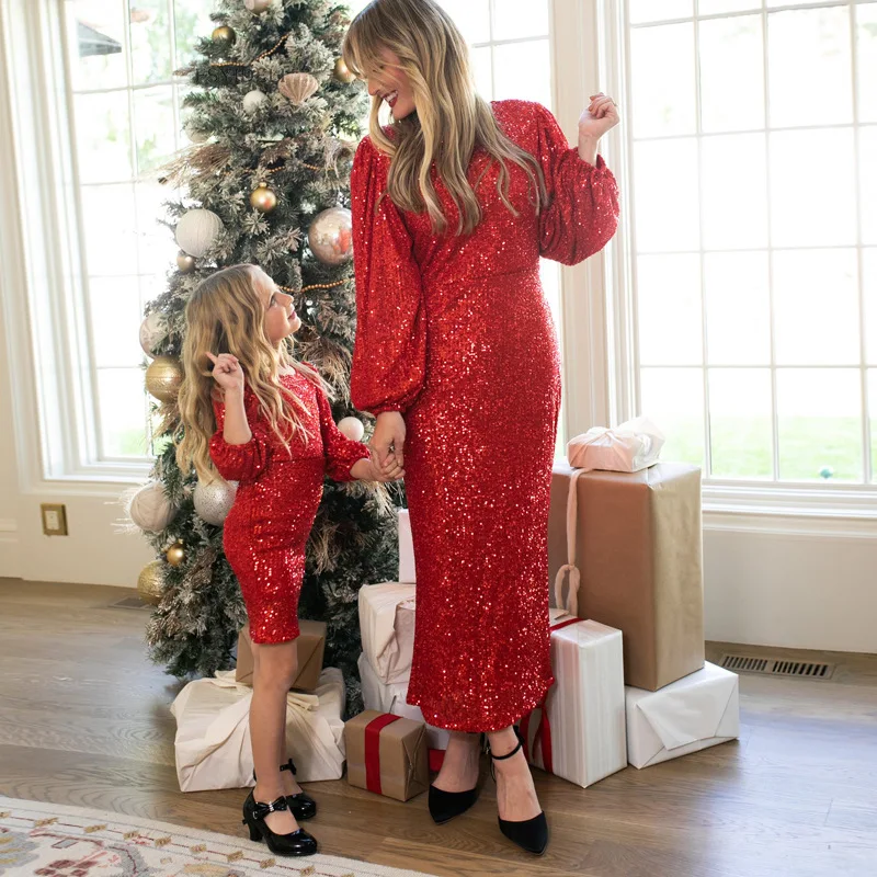 christmas sweater dress women's Cocoa And Red Velvet Dog Dress MT-AB-08.30.24 Color:LAPD Navy Basic style Stretch