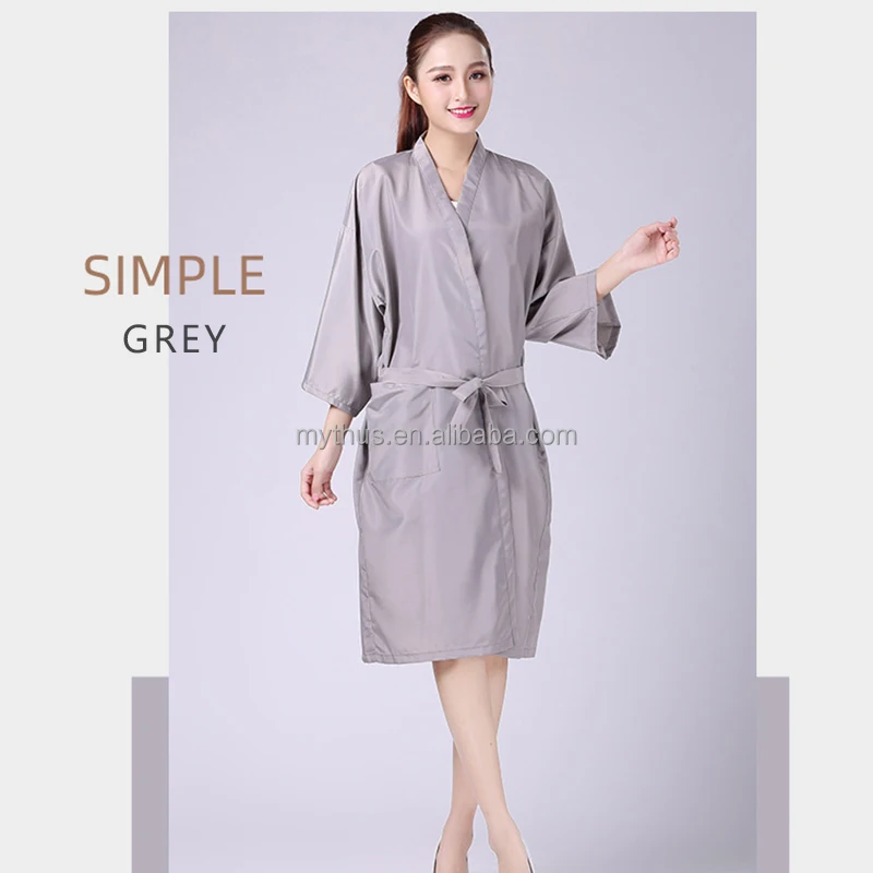 Long Sleeve Luxury Barber Hairdressing Salon Robe Women Barbers Gown ...