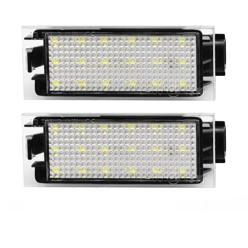 2x LED License Plate Lights For Renault Clio Espace Master Megane Twingo – Plug & Play, 6000K, CanBus Ready