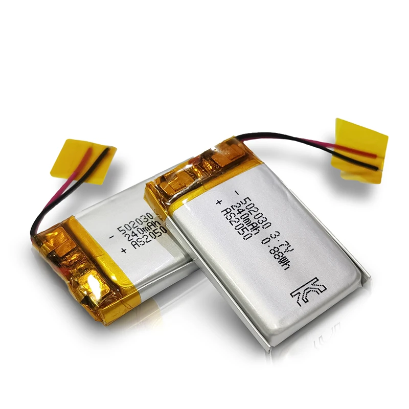 UL Approved 502030 Rechargeable Lipo Battery 240mah 250mAh 3.7V Li-polymer Batteries