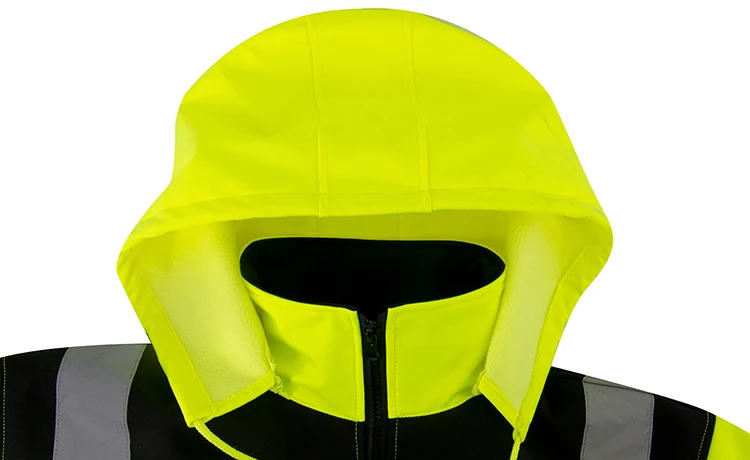 Waterproof Lightweight SoftShell Reflective Hi Vis Construction Safety Jacket