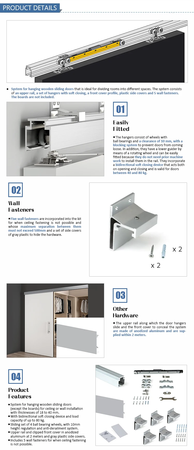 Homesun Soft Close Mechanism Top Hanging Sliding Door Damper - Buy 