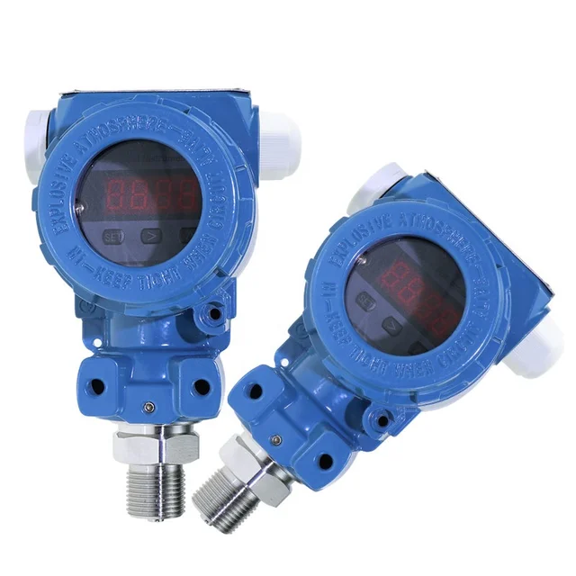 4-20ma 0-10v 0-5v water pump pressure transmitter sensor 5kpa led display oil fuel petrol tank pressure transmitter sensor