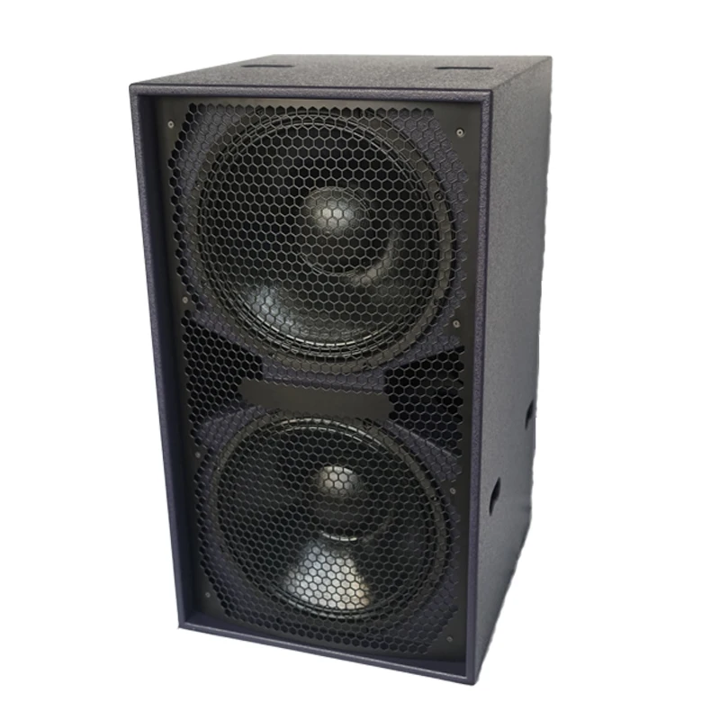 Pro audio video bass line array with Dual 18 inch Subwoofer speaker 1600W power outdoor concert sound system for stage
