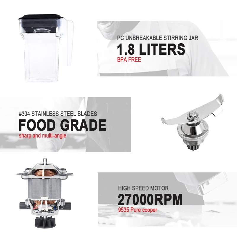 Multifunctional Blender Custom Multifunctional Heavy Duty Commercial Household Smoothie Fruit Blender