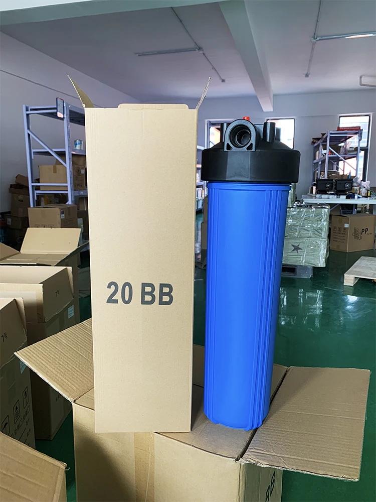 20 Inch Blue Pp Bottle Pp Carbon Prefilter Bottle Water Purifier