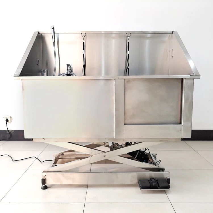 Usmilepet Wholesale Price Stainless Steel Electric Lifting Dog Bath Tub