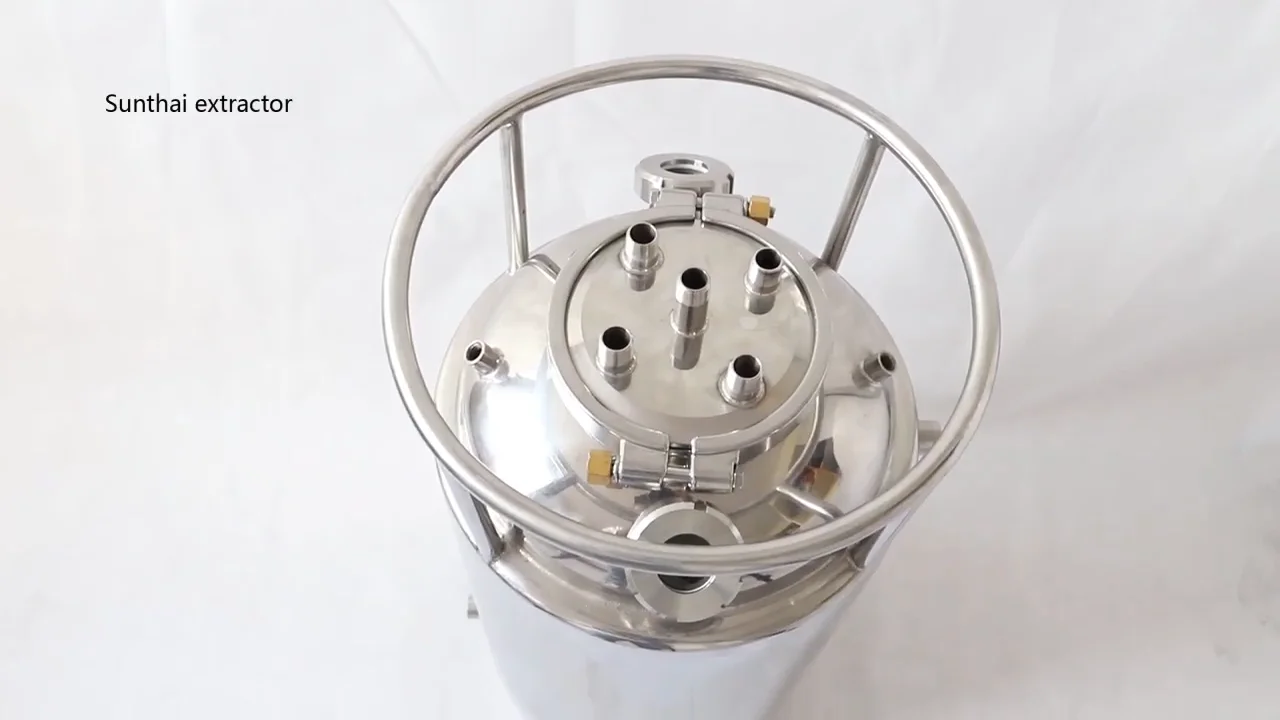 Stainless Steel 100lb Double Jacketed Solvent Tank For Closed Loop ...