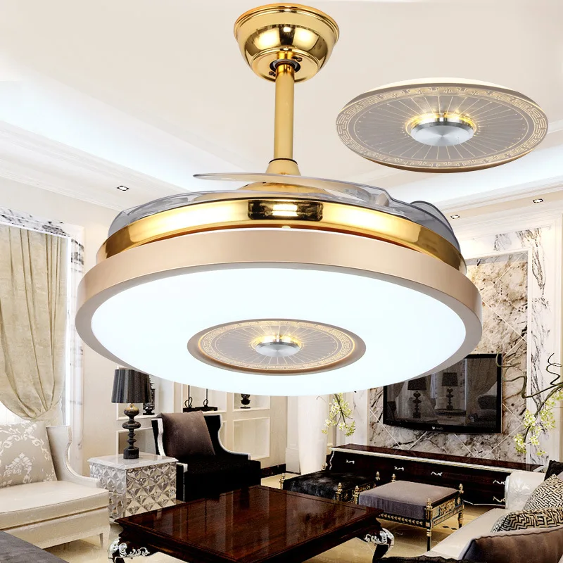 Ceiling fan light and MP3 Bluetooth speaker RGB color changing music ceiling fan