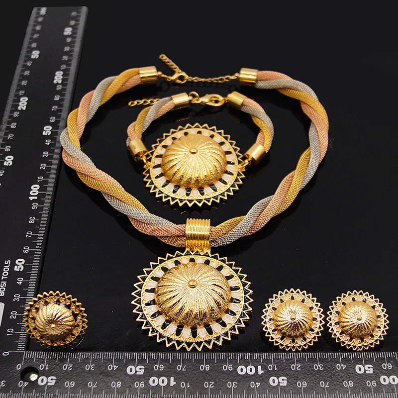 Zhuerrui New Design 24k Italian Gold Plated Women Jewelry