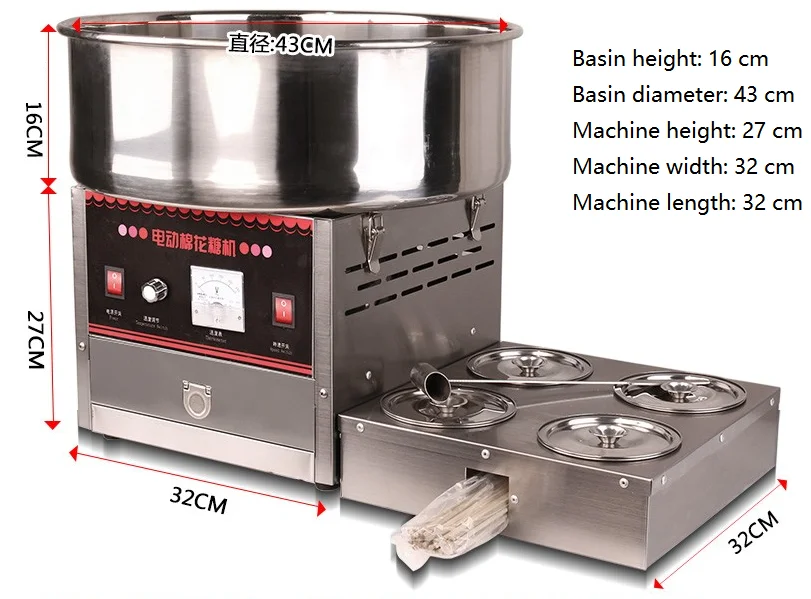 Сделано в Китае профессиональная машина для производства хлопковых конфет