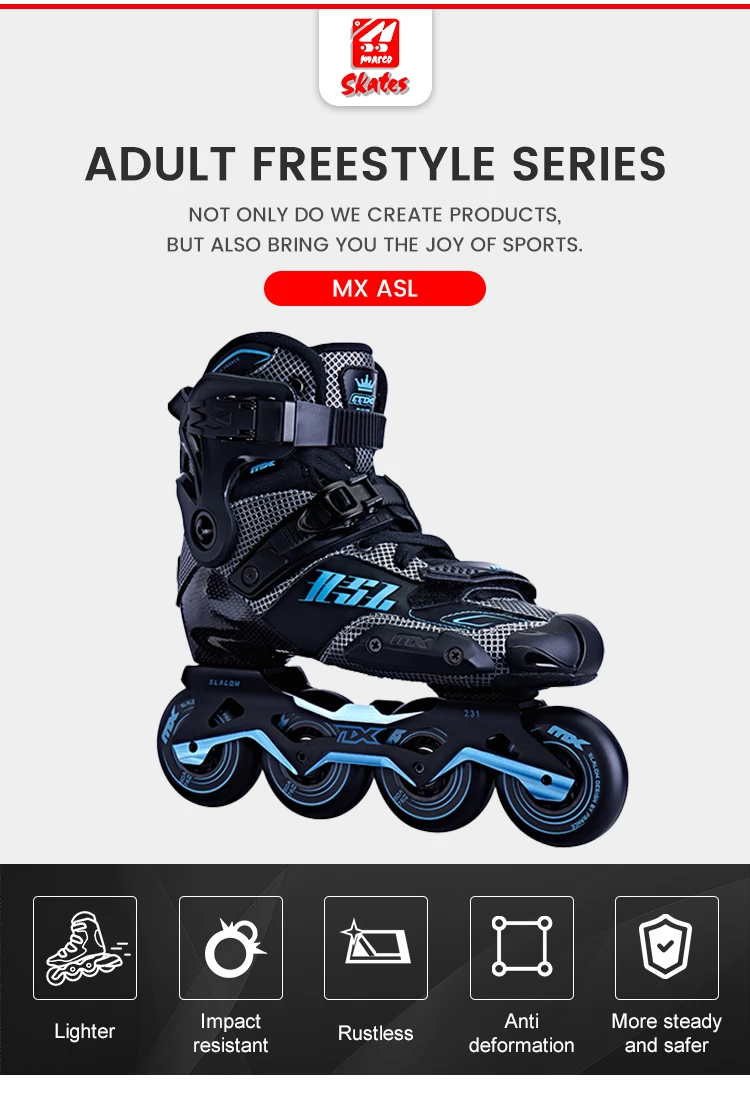 Mx Asl Adult Men And Women Inline Carbon Skate Buy Slalom Inline