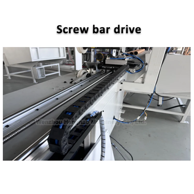 High-Speed Automatic Paper Core Cutting Machine PLC Delta Brand for Label Coiling Paper Tube Cutter Loading Unloading Function
