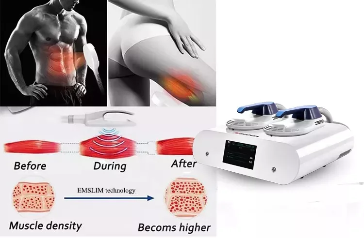 最新のポータブル2ハンドルEmsマシン筋肉刺激装置ボディスカルプティングビューティーデバイス| Alibaba.com