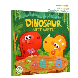 Children's Montessori Games Magnetic Dinosaur Arithmetic Book Math Addition Subtraction Decomposition Math Toys Educational Toys