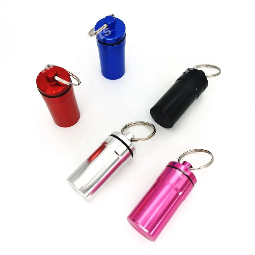 Футляр для таблеток, брелок 21*44 мм, алюминиевый водонепроницаемый мини-футляр для таблеток и ушей, футляр для хранения гаджетов, Футляр для ключей