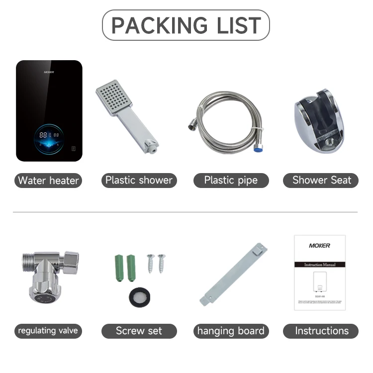 Water Heater, 5500W, 220v, 240V, Wall - detail 20