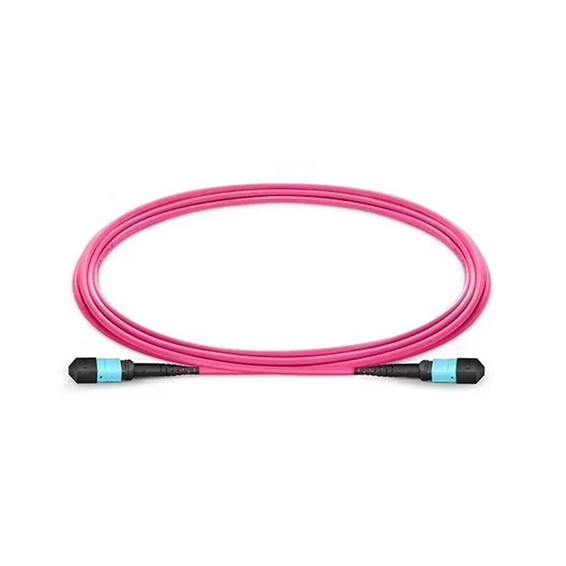 MPO Fiber Optic Patch Cable OM4 OM3 OS2 Low Smoke Zero Halogen Trunk Line High Density Custom Lengths Reliable Transmission