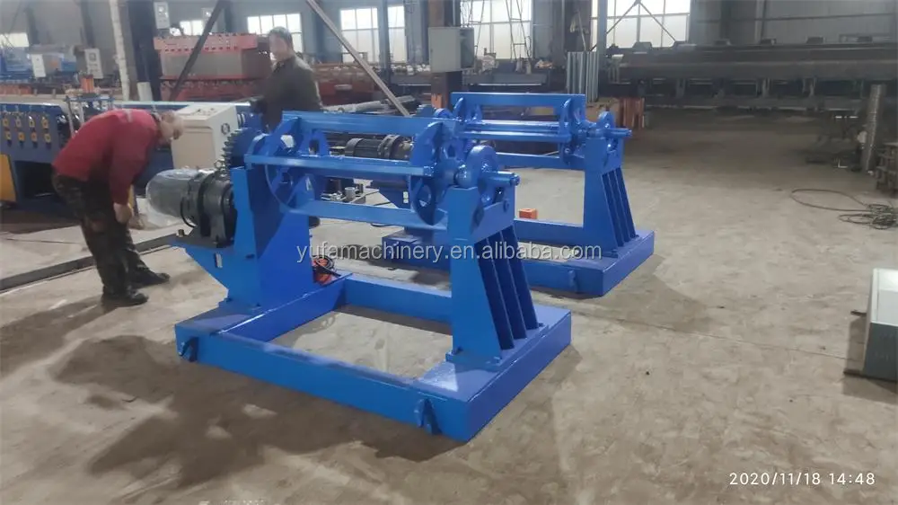 8 Tons Electric Decoiler for Max 1250 mm Steel Coils