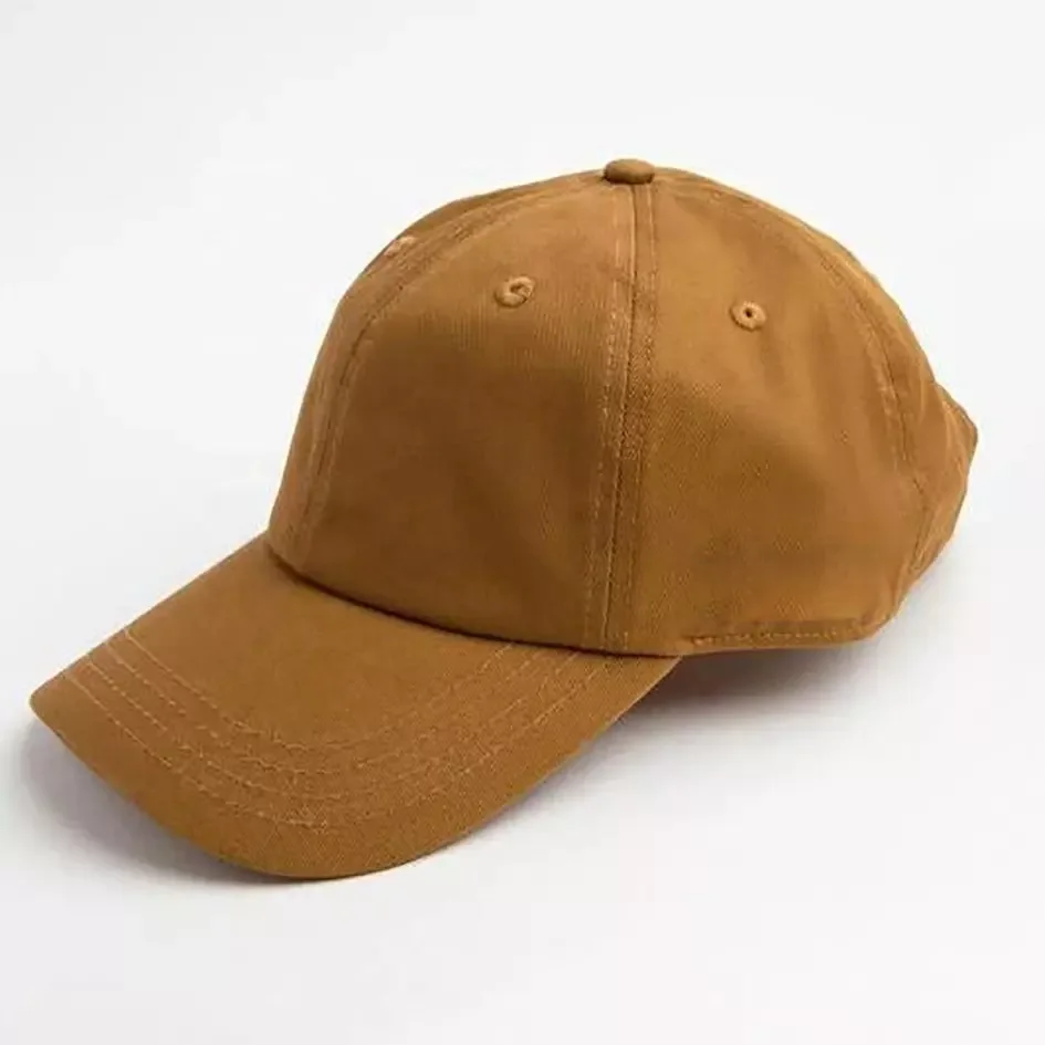 Custom Embroidered Women's Cotton Camel Gorras Hats