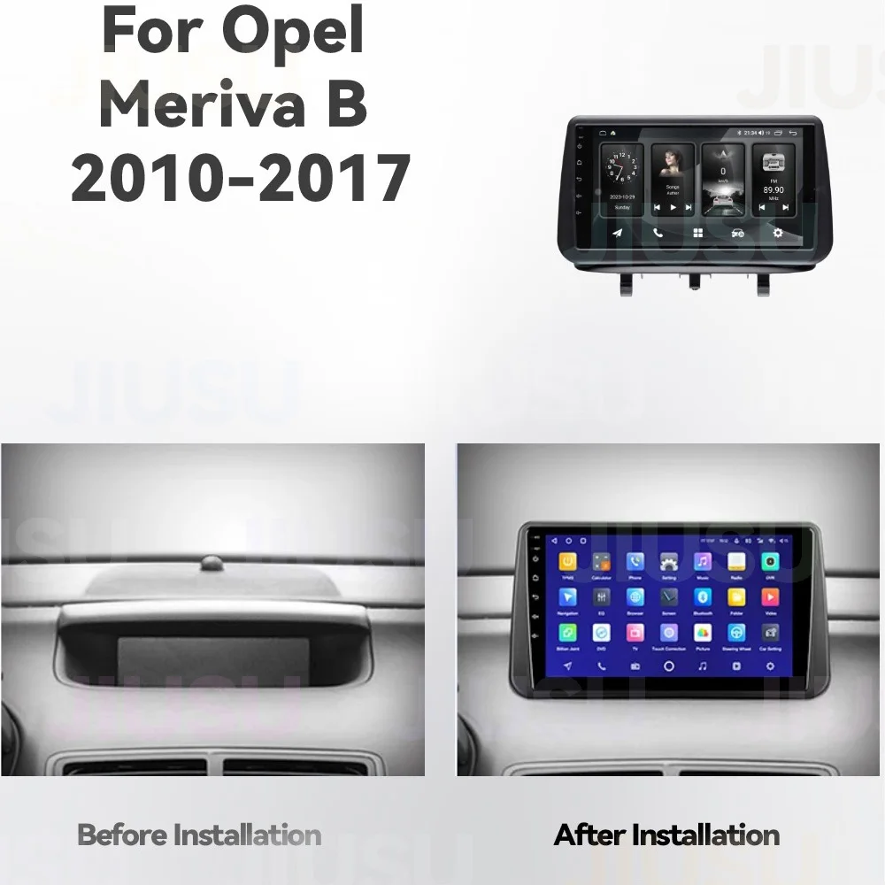 Android 12 Car Radio GPS Navigation DVD Player Stereo Multimedia Audio System for Opel Meriva B 2010-2017 with Carplay DSP DAB