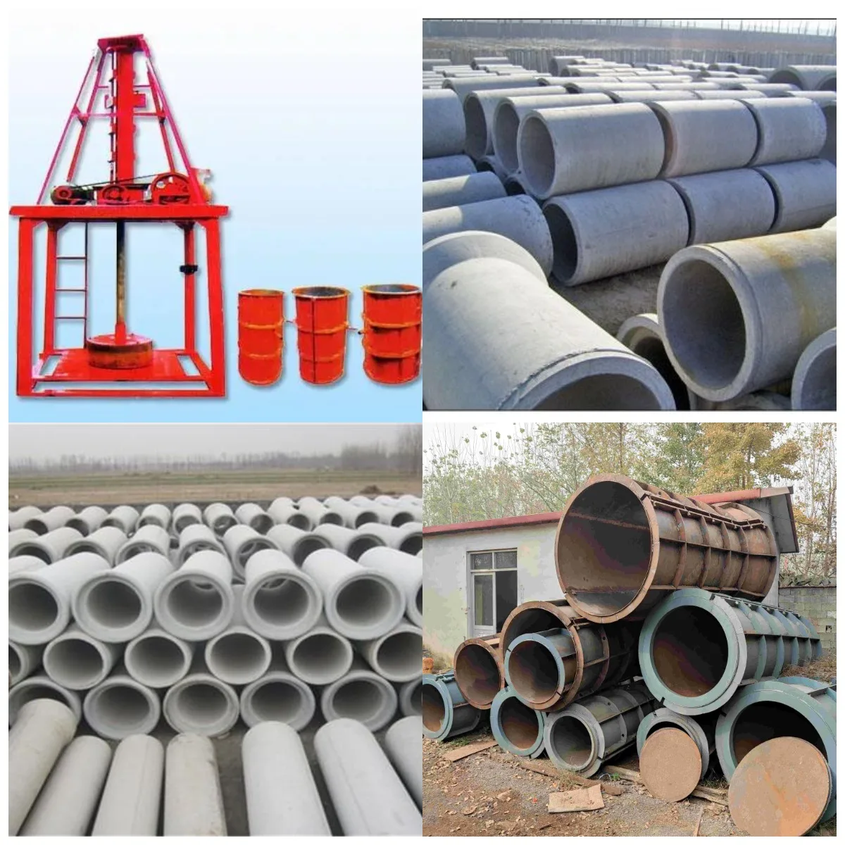 Rain Water Drainage Pipe Making Machine Culvert Cement Concrete Pipe Moulds Machinery manufacture