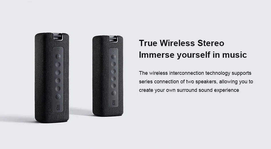 Xiaomi Mi Original Global Portable Bluetooth Speaker 16W TWS Connection High Quality Sound IPX7 Waterproof 13 hours play time - ANKUX.COM