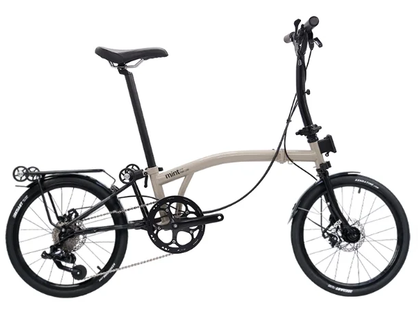 mint bike t9b ９s 折りたたみ自転車　BROMPTON風 Fashion MINT 20 Inch Foldable Bicycle - 9 Speed Disc Brake