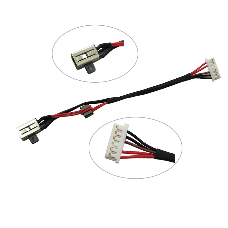 DC Power Jack In Cable Harness for DELL Inspiron 17 5000 5755 DC30100TT00 