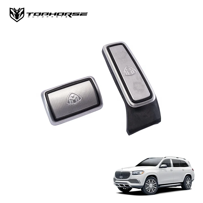 Couvre-pédales Sport Pour Mercedes GLE GLS ML GL - Acier Inoxydable Brossé, Surface Antidérapante, Installation Facile Sans Perçage - 6