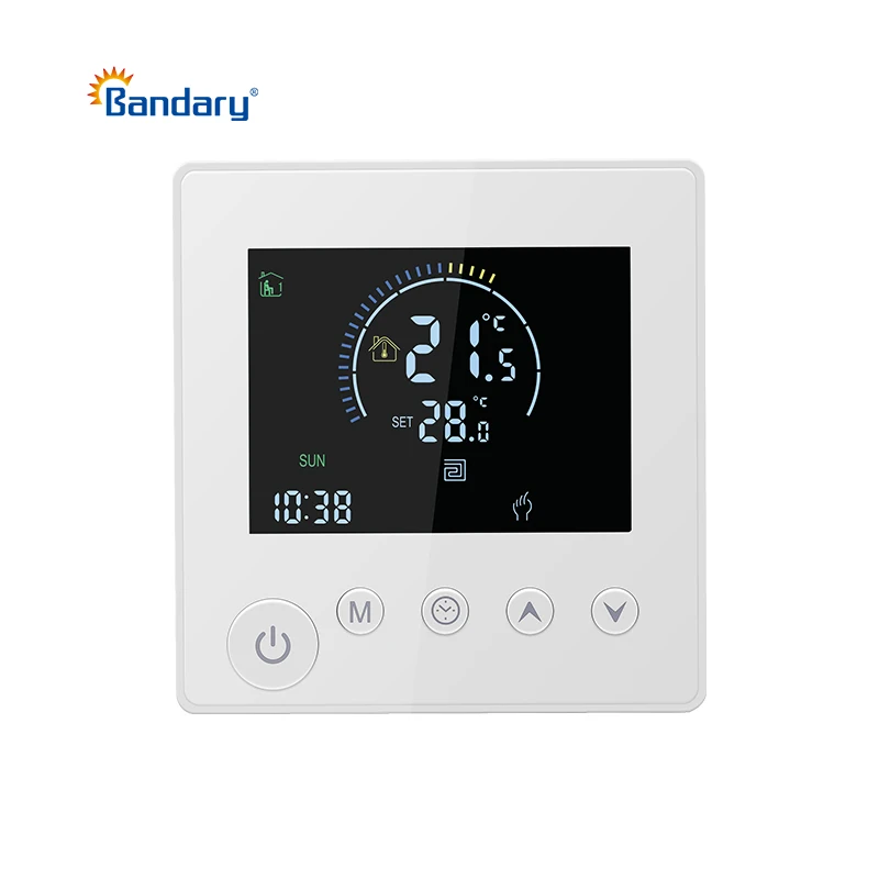 Bandary Button Type Tuya Home Wifi Smart 3A 16A Floor Electric Boiler Heating Digital Wireless Wifi Smart Thermostat