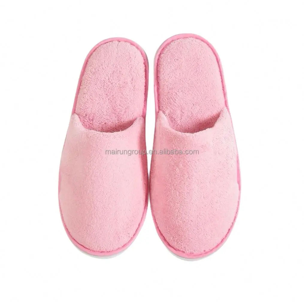 Custom Logo Luxury SPA Disposable Closed Toe Slippers Non-Slip