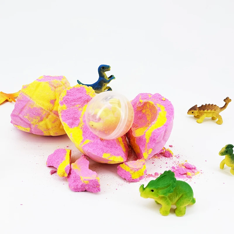 Поставщик органического ароматизатора манго подарочный набор эфирного масла яйцо динозавра пузырчатая Ванна fizzy kids surprise бомба для ванны с игрушками внутри