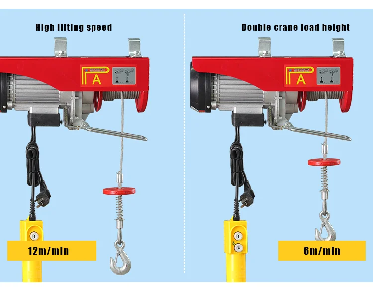 Mobile Crane Wire Rope 250kg Price Chain 500kg Lifting Capacity 500 Kg