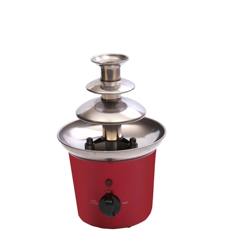 Октября CFF-2008D3 Электрический Розовый Мини Фонтан шоколадного фондю машина для