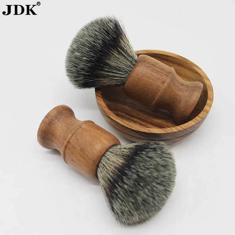 Китай, JDK, лучший барсук, волосы, ореховая древесина, кисть для бритья, крем, мыло, кисть для бороды