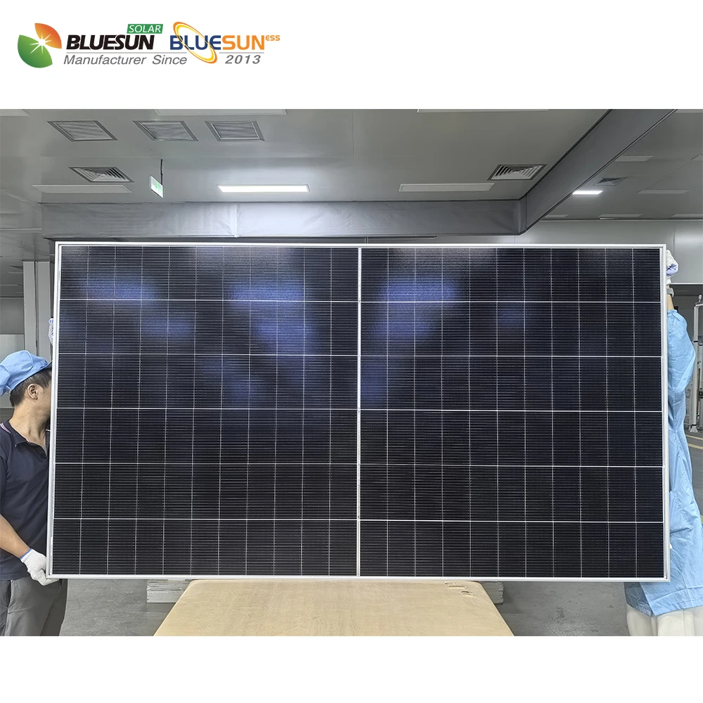 BLUESUN New HJT High Efficiency  Solar Panel 720w Bifacial Solar Cells 690w 700w Solar Panel Module  Full Kit for Sale