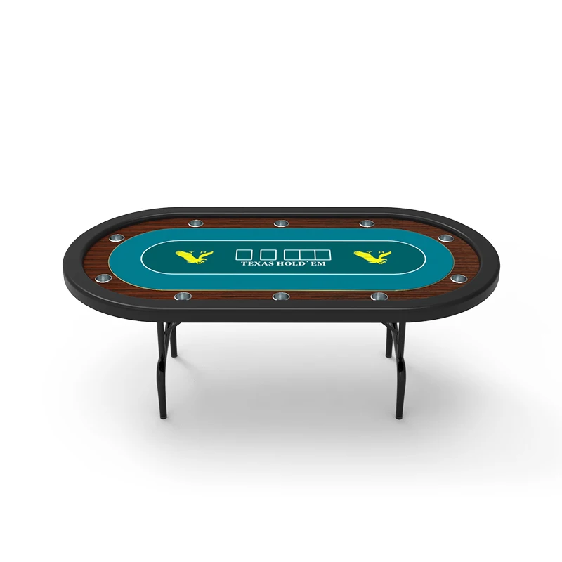 Высококачественный деревянный стол YH на 10 персон складной покерный с индивидуальным