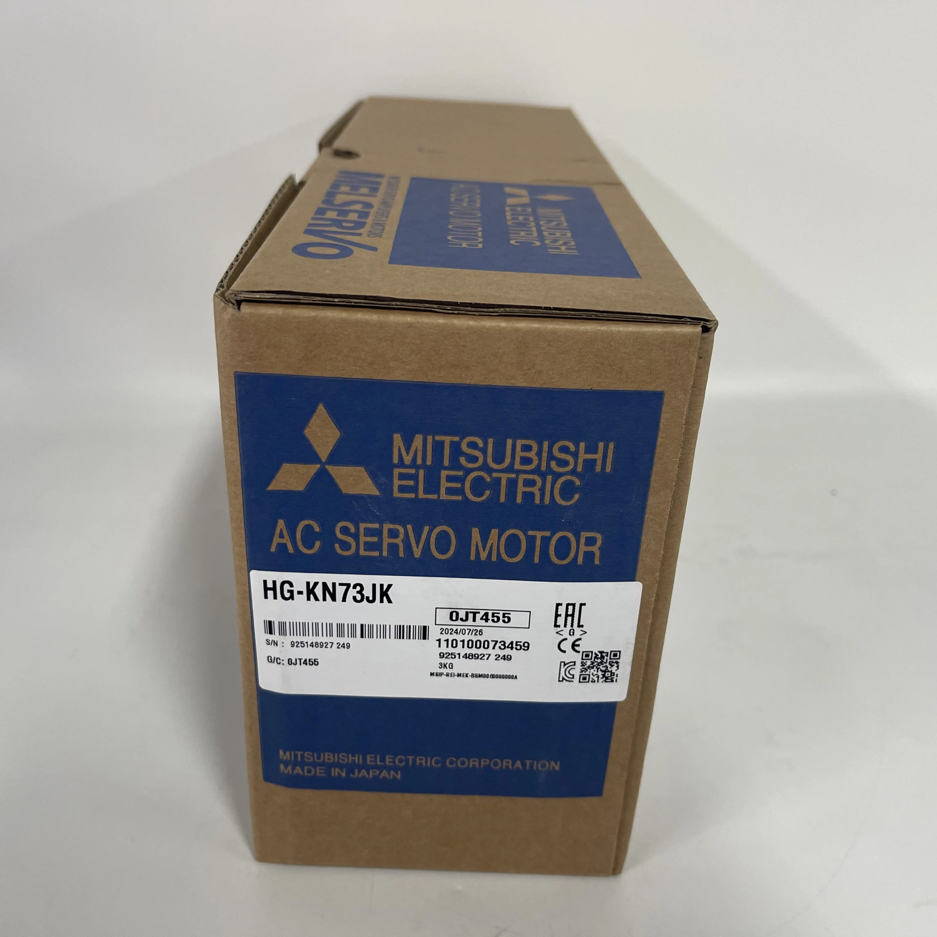 MITSUBISHI ELECTRIC AC Servo Motor HG-KN73JK