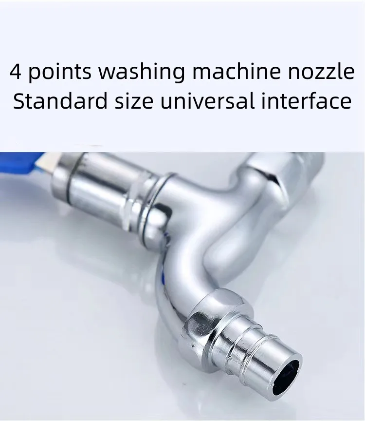 Factory Wholesale Zinc Alloy Washing Machine Faucet Polished Chrome