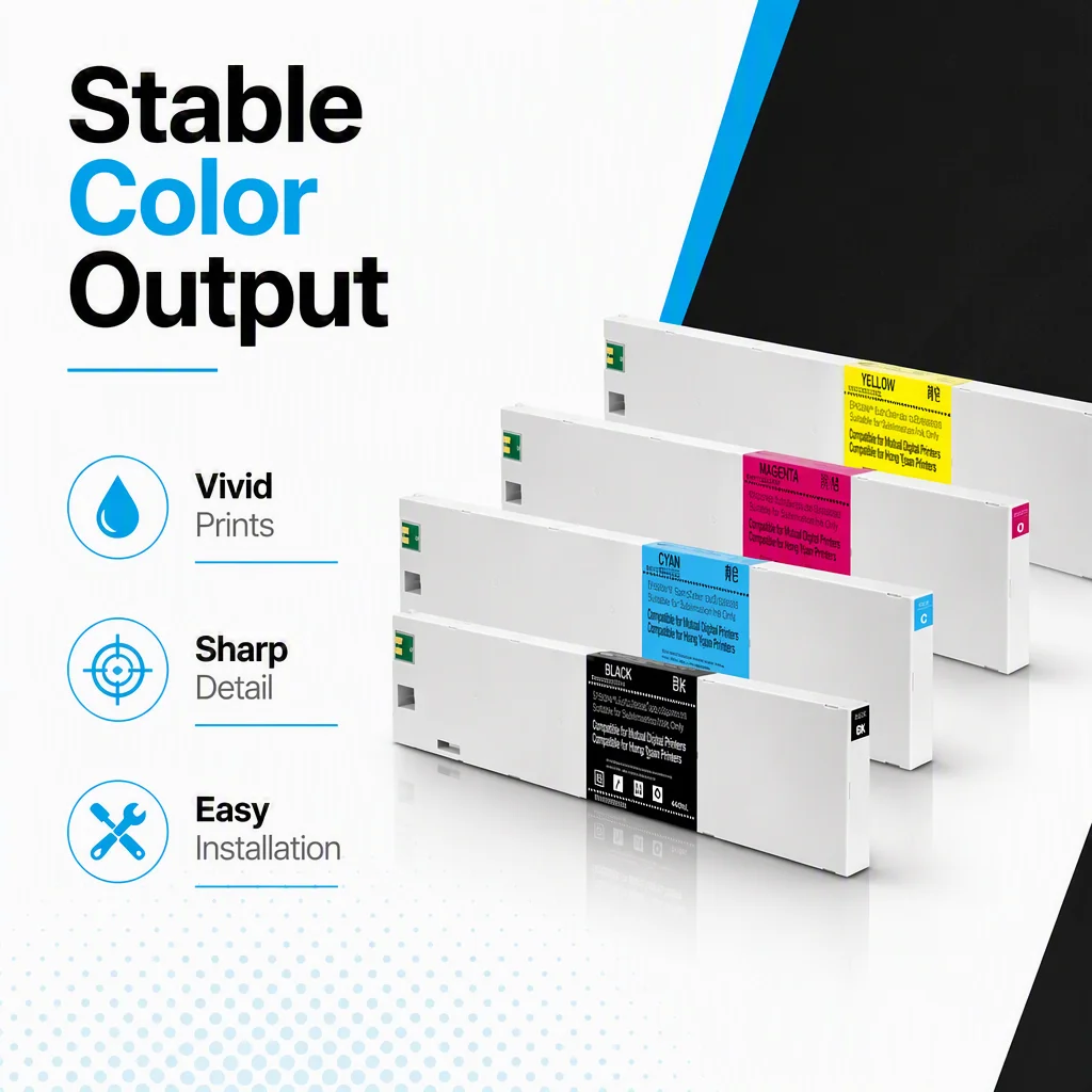 product-1-1 Ocbestjet 500ML S-PG2 Compatible Ink Cartridge with Chip DTF INK for Roland TY-300 TY-300i BY2-20 Printer